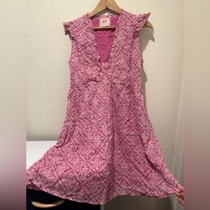 Banjanan Pink and White Women Casual Dress. NWOT